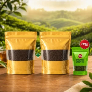 2KG Tea Gold Extra Premium Combo + 100g Organic Green Tea Free - Sreemangal Tea Leaf